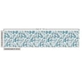 thumbnail image 3 of Ambesonne Cottage Floral Fabric by the Yard Upholstery, Greenery Leaves Art, 1 Yard, Teal Off White and Pale Grey, 3 of 5