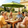 thumbnail image 3 of Outdoor Patio Umbrella Replacement Canopy 7.5ft/9ft/10ft/11ft 6/8 Ribs, UV Protective Umbrella Fabric Replacement Canopy Cover for Outdoor Garden Backyard, Pool, 3 of 7