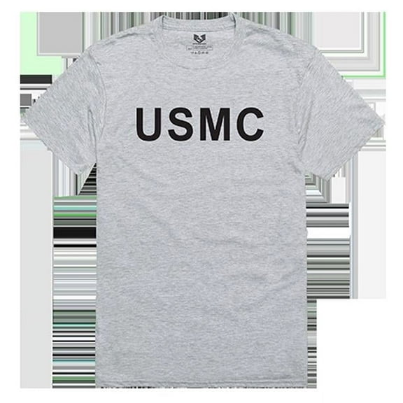 USMC Relaxed Graphic Tee - Heather Grey - Small