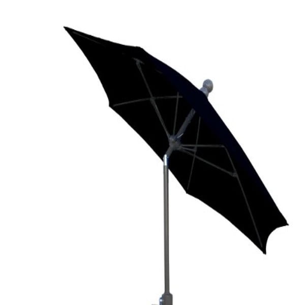 7 5 Hex Home Patio Tilt Umbrella 6 Rib Crank Champagne Bronze With Black Spun Acrylic Canopy Walmart Canada
