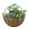 thumbnail image 5 of Iron Wall Hanging Planters Basket 14 Inches Half Round Plant Flower Wall Holder With Coir Liner Plant Hanger Decoration For Garden Porch Balcony Indoor Outdoor, 5 of 9
