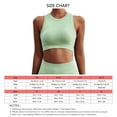 thumbnail image 5 of Sports Bra Shockproof Seamless Quick Drying Sleeveless Yoga Bra Vest for Running Fitness Gym Light Green L, 5 of 5