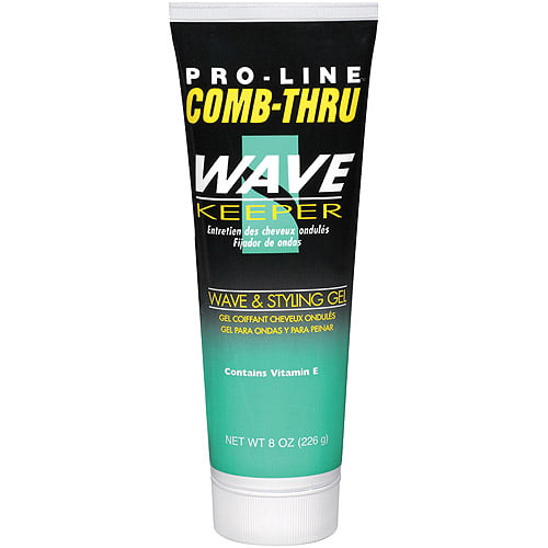 Pro-Line Men's Comb-Thru Wave & Styling Hair Gel - For Wavy, Curly, Coily  Hair. Enriched with Vitamin E, 8 Oz. 