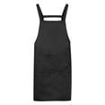 thumbnail image 1 of Unique Bargains H Style Apron Kitchen Cooking Aprons Long Artist Painting Apron with 2 Pockets Black, 1 of 5