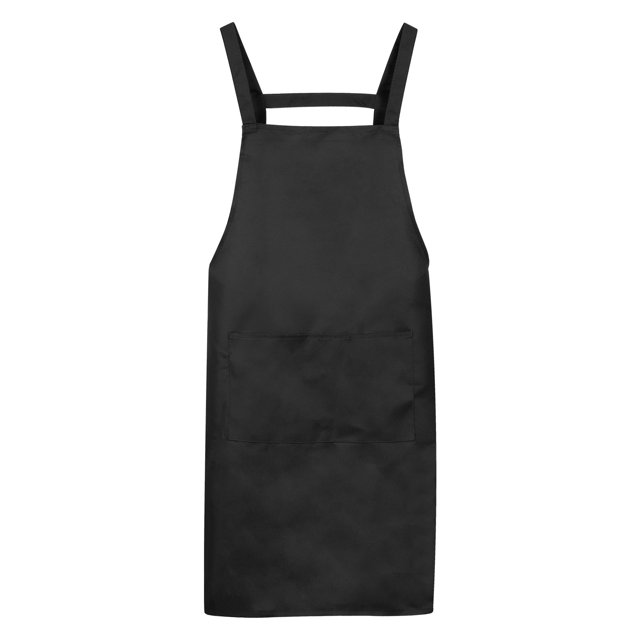 Unique Bargains H Style Apron Kitchen Cooking Aprons Long Artist Painting Apron with 2 Pockets Black