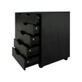 thumbnail image 5 of Naomi Home Wooden Office File Storage Cabinet with Wheels, Distressed Black, 1 Unit, 5 of 7