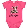 thumbnail image 3 of Inktastic 1st Birthday Cottagecore Baby Girl Deer Girls Baby Bodysuit, 3 of 5
