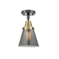 thumbnail image 1 of Innovations Lighting - Cone - 6.25 Inch 3.5W 1 LED Flush Mount  Black Antique, 1 of 1