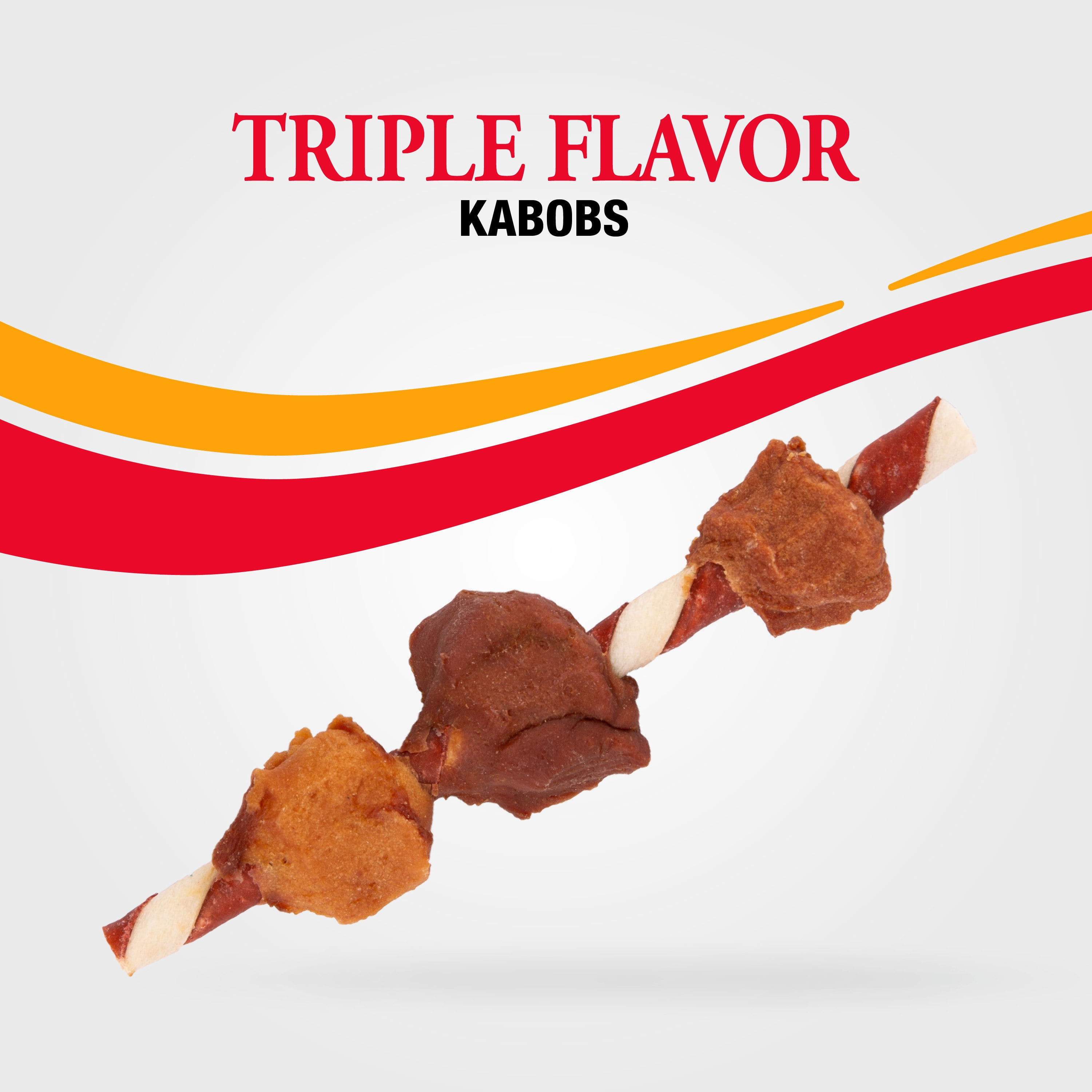 Good n Fun Triple Flavor Kabobs Rawhide Dog Chews 24 oz. 36