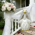 thumbnail image 2 of Meitianfacai Valentines Wedding Season Porch Goose Outfit Set, White Decor Attire for 23-Inch Goose Statue, Seasonal Lawn and Garden Decoration, Porch Display Accessory with Hat (Goose Not Included), 2 of 8