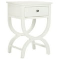 thumbnail image 2 of SAFAVIEH Maxine Solid Nightstand with Storage Drawer, Shady White, 2 of 5