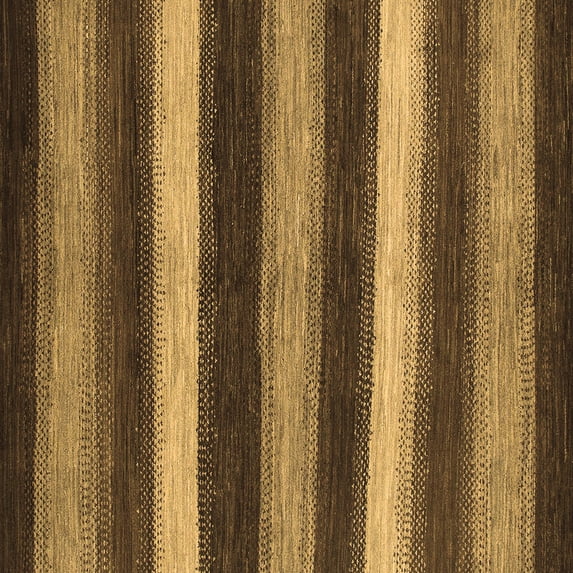 Ahgly Company Indoor Square Oriental Brown Modern Area Rugs, 3' Square