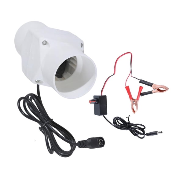 Yammee 12V Exhaust Fan Home Quiet Inline Duct Fan Industrial Fan Bathroom Kitchen Ventilation Fan for Bathroom Kitchen