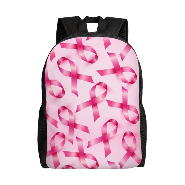 Balery Breast Cancer Ribbons Awareness Mochila - Mochila Estilosa y Duradera para Laptop de 15 Pulgadas con Tela Oxford Impermeable