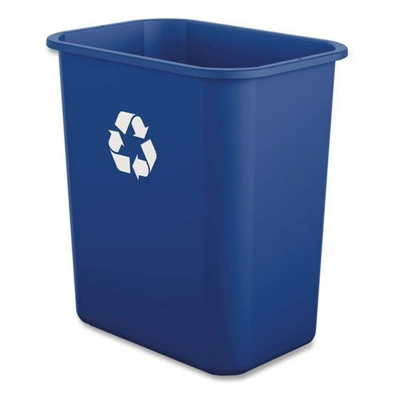 7 Gallon Polypropylene Recycling Container - Blue