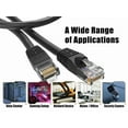 thumbnail image 4 of Cable Leader 100ft Cat5e UTP Ethernet Network Patch Cable Snagless 24AWG Bare Copper, Black, 4 of 5