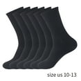 thumbnail image 2 of Thermal Wool Socks Mens 6 Pairs Thick Warm Winter Soft Cozy Hiking Boot Socks for Cold Weather, Size 7-12 Black, 2 of 2