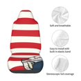thumbnail image 4 of Fuzoiu American Astronaut Runs Forward Print Elastic Car Seat Covers, Seat Cover Protector,Universal Fit Interior Covers for Most Cars,Washable Seat Cover Non Slip for SUV,Sedan,Van, 4 of 5