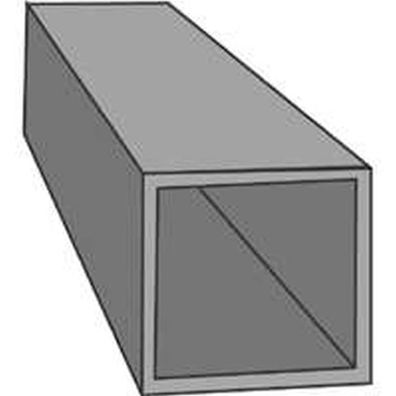 K&S 8152 5/32" x .014" x 12" Square Brass Tube