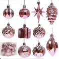 thumbnail image 5 of Bola decorativa para árbol de Navidad de forma especial, plástico galvanizado, suministros para colgantes, 5 of 5