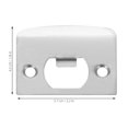 thumbnail image 2 of BESTYASH 2Pcs Reinforced Strike Plate Silver Stainless Steel for Exterior Doors Security, 2 of 8