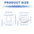 thumbnail image 2 of Tapón de Silicona en Forma de T Uxcell, Diámetro 175 mm/6.89 Pulgadas, Tapón de Silicona Impermeable Reutilizable, Tapón Redondo de Sellado para Equipos de Tuberías, Blanco, 2 of 7