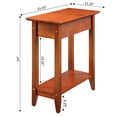 thumbnail image 3 of Convenience Concepts American Heritage Table d'Appoint à Dessus Rabattable, Fini Bois Cerisier, 3 of 5