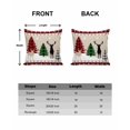 thumbnail image 6 of Christmas Decorative Throw Pillow Covers 20x20 Inch Set of 2 Reindeer Xmas Trees Pillow Cases for Couch, Buffalo Plaid Snowflake Snow Cushion Case for Living Room Bedroom Bed Car Chair, 6 of 8