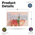 thumbnail image 2 of Peaches Vinyl Decal 12 Inch x 16 Inch Weatherproof Heavy-Duty Adhesive Backing | Fresh Produce, Juicy Fruits, Farmer’s Markets | Made in USA, 2 of 6