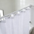 thumbnail image 2 of Mayott Adjustable Shower Curtain Tension Rod with 12-Piece Hook Set in White, 2 of 5