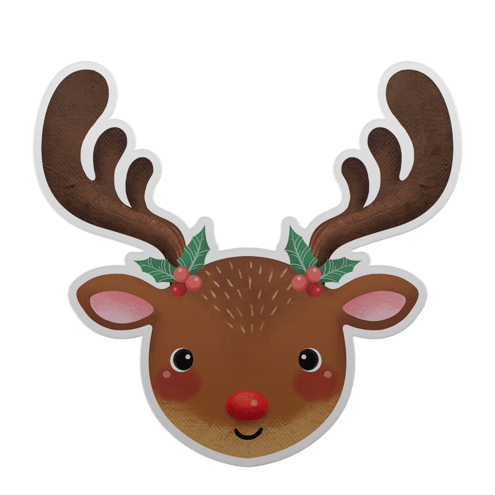 WIRESTER Refrigerator Magnets Decoration for Kitchen Refrigerator, Christmas Reindeer Face WIRESTER Refrigerator Magnets Decoration for Kitchen Refrigerator, Christmas Reindeer Face