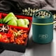 thumbnail image 4 of Mini taza de desayuno aislante de acero inoxidable 304 | Taza portátil para sopa y leche con asa sellada | Termo caliente y frío al vacío | Tarro de comida duradero, apto para lavavajillas de 12 oz, 4 of 8