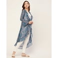 thumbnail image 3 of Moomaya Long Sleeves V Neck Ruffle Printed Shrug - Women's Stylish Ruffle Shrug, 3 of 9