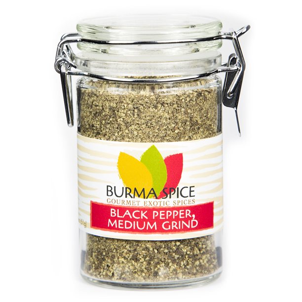 Burma Spice Black Pepper Medium Grind Ground Black Pepper Premium