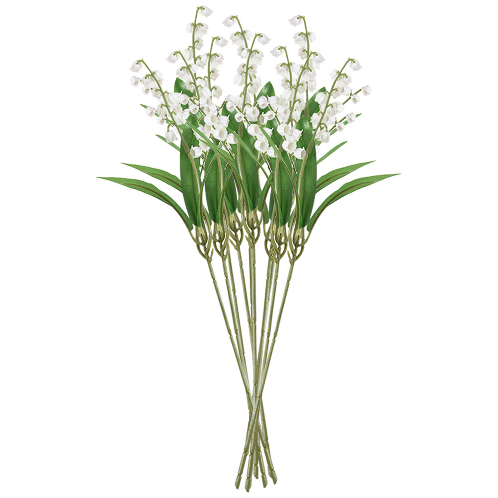 10 bundles of Faux Lily of The Valley Stems Plant Simulation Plants