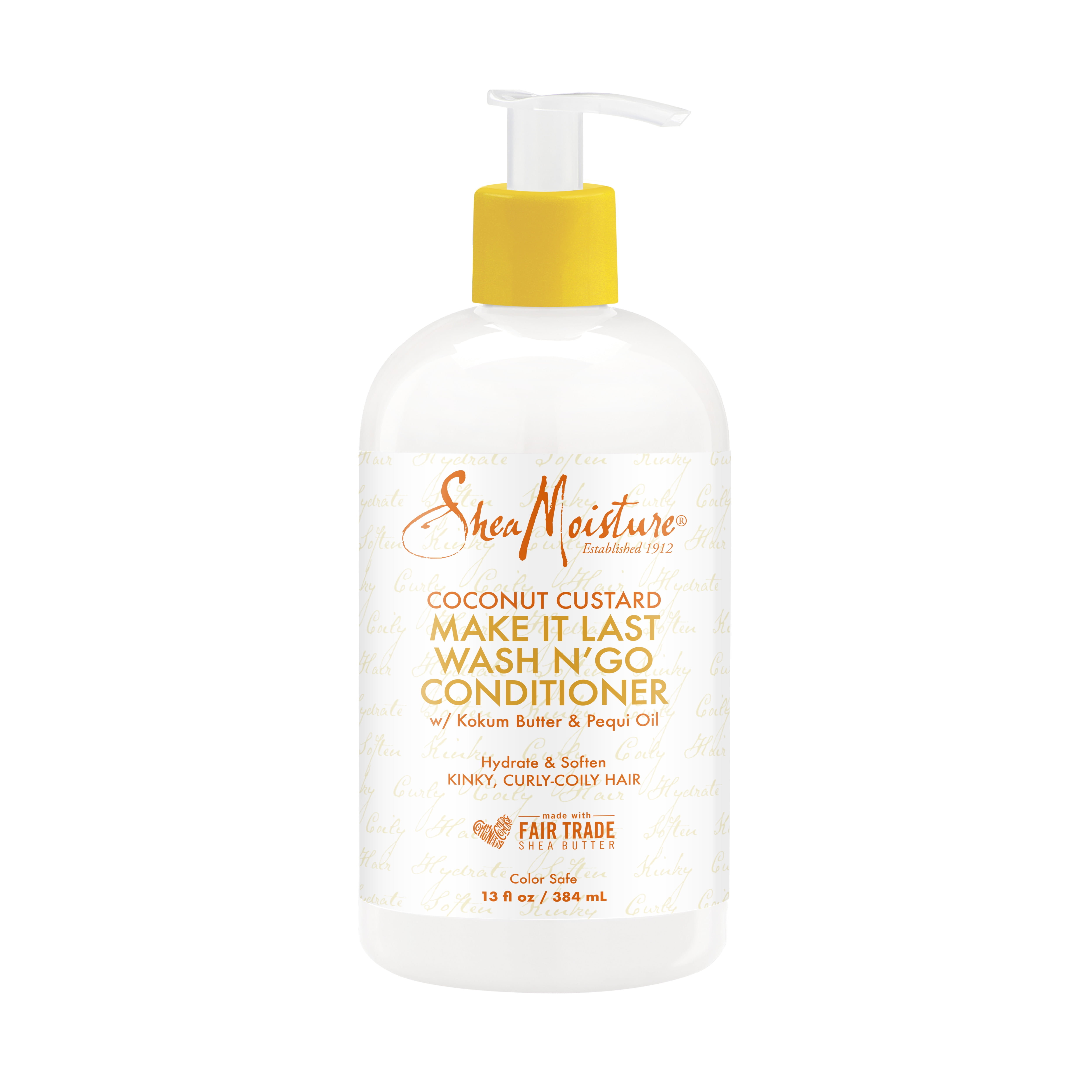 SheaMoisture Wash 'N Go Conditioner with Coconut Milk and Kokum Butter for Curly Hair, 13 oz