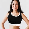 thumbnail image 3 of ETHZZLE 1Pack Black Workout Sports Vest Supportive Polyester for Women Running, 3 of 7