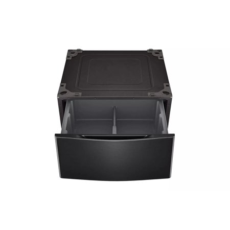 LG - 29" Laundry Pedestal With Storage Drawer - Black Steel