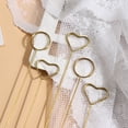 thumbnail image 3 of Visland 20 Pcs Greeting Card Holder Elegant Heart/Round Shape Metal Notes Card Holder Clips for Home Wedding Party, 3 of 7