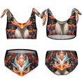 thumbnail image 6 of Q-version Funny Little Yellow Duck Girls' 2-Piece Tankini Swimsuit, 6 of 6