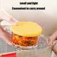 thumbnail image 6 of PONPRNGY 1Pc Salad Dressing Container, Glass Small Condiment Container with Lids, Dipping Sauce Cups for Lunch Box, Leakproof Reusable Sauce Containers, Salad Jars Meal Prep, 6 of 6