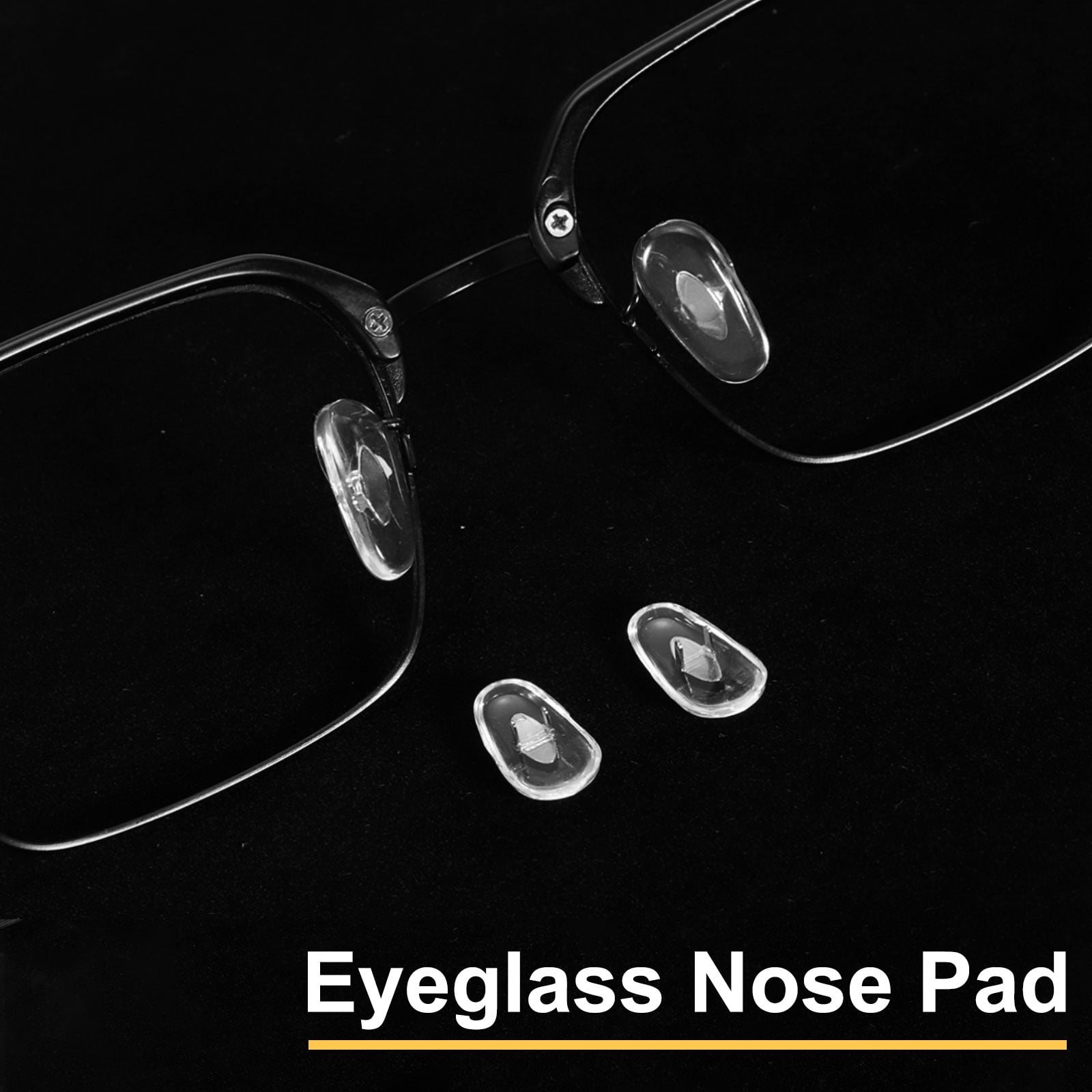 Uxcell 6 Pairs Eyeglass Nose Pads 4.5mm Cassette Cross Glass Nose