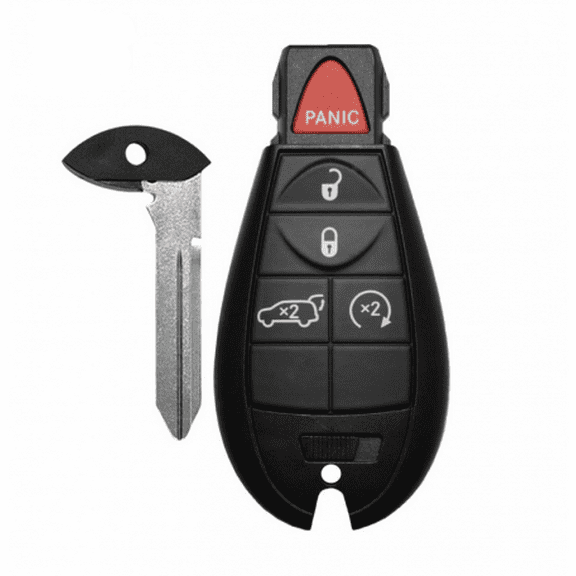 Replacement Key Fob Shell and Button Pad for Dodge Durango 2011–2013 (5-Button)