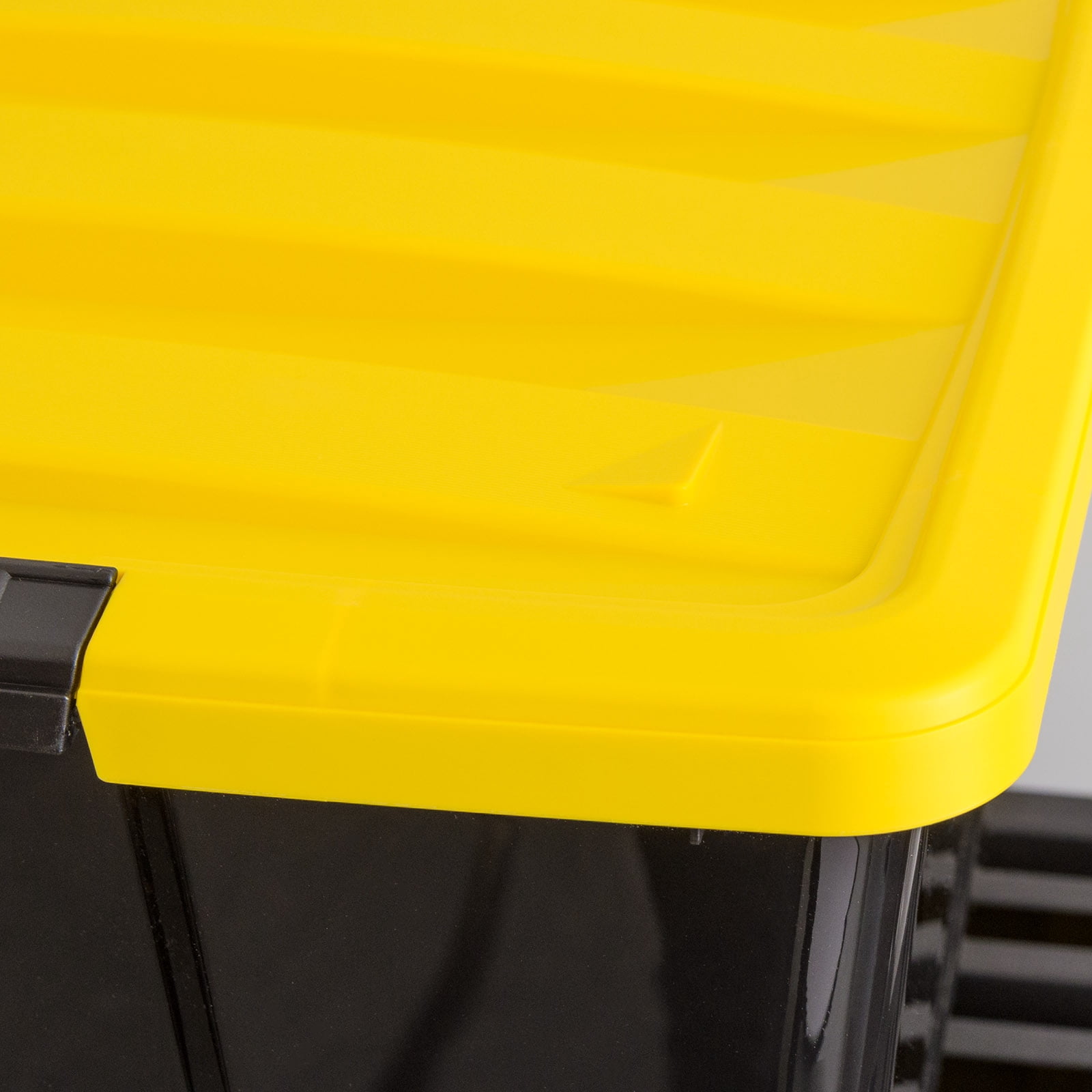 IRIS 94 Qt. Plastic Storage Bins with Lids, Stackable Storage Containers, Totes, 3 Pack