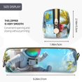 thumbnail image 3 of Fotbe Astronaut Tropical Dolphin Estuche para Lápices de Cuero con Estampado, Estuche con Cremallera Resistente, Organizador Compacto y Elegante para Papelería, 3 of 7