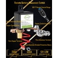 thumbnail image 4 of Interruptor remoto de desconexión de batería 12 V 250 A para automóvil, camión, autocaravana, 4 of 7