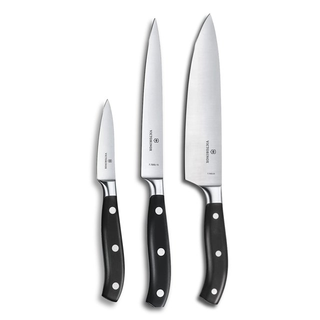 Victorinox 7.7243.3 Juego de Chef Gran Maitre, 3 Piezas, Negro, 42 cm