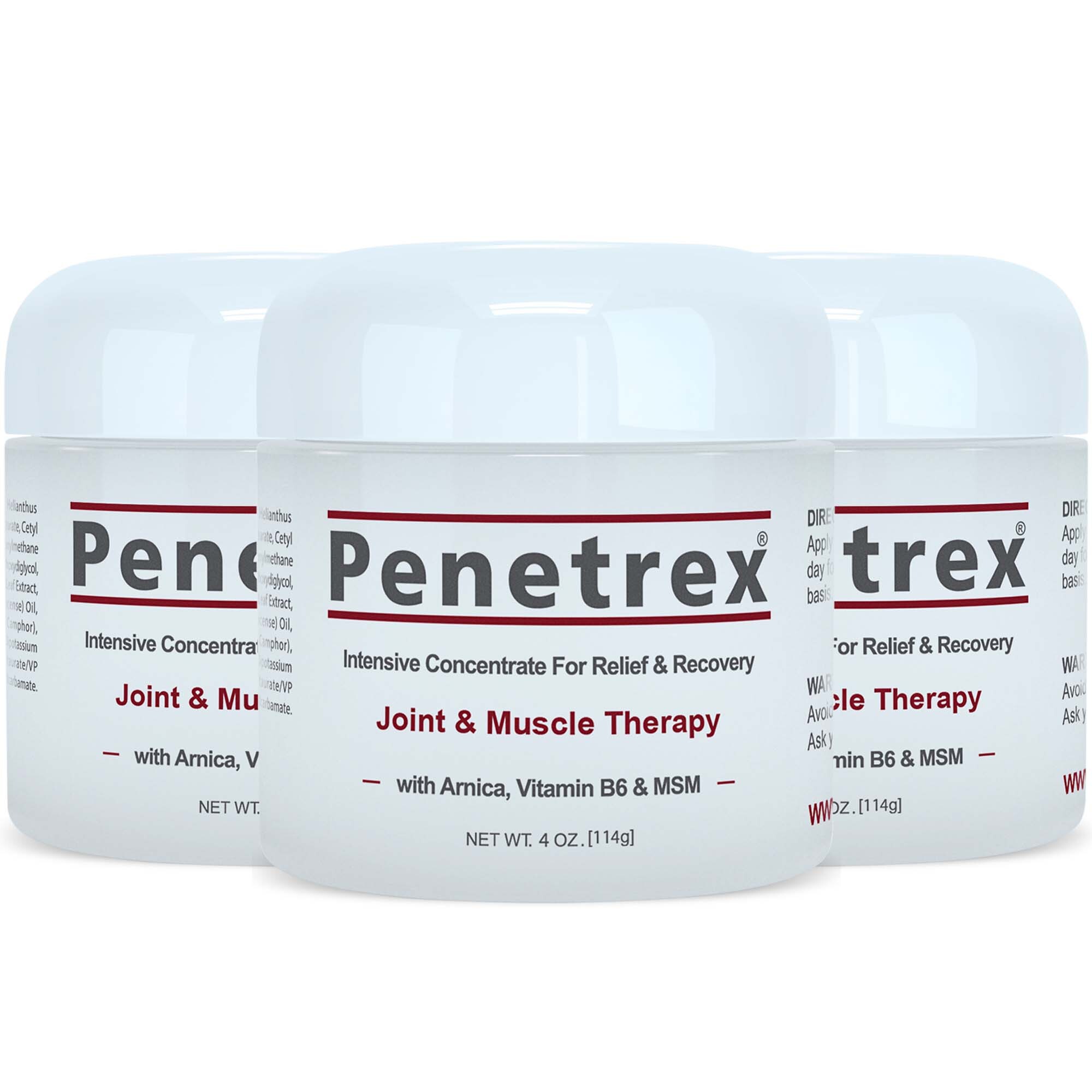 Joint & Muscle Therapy, LARGE 4 Oz. Cream (3Pack) Intensive