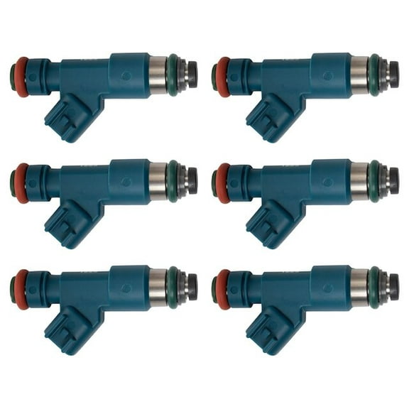 Fuel Injector Set 6 Piece - Compatible with 2007 - 2013 Volvo XC90 3.2L 6-Cylinder 2008 2009 2010 2011 2012