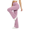 thumbnail image 6 of Yoga Pants with Pockets for Women High Waisted Tummy Control Stretchy Flare Leggings Breathable Bootcut Workout Pants, 6 of 6